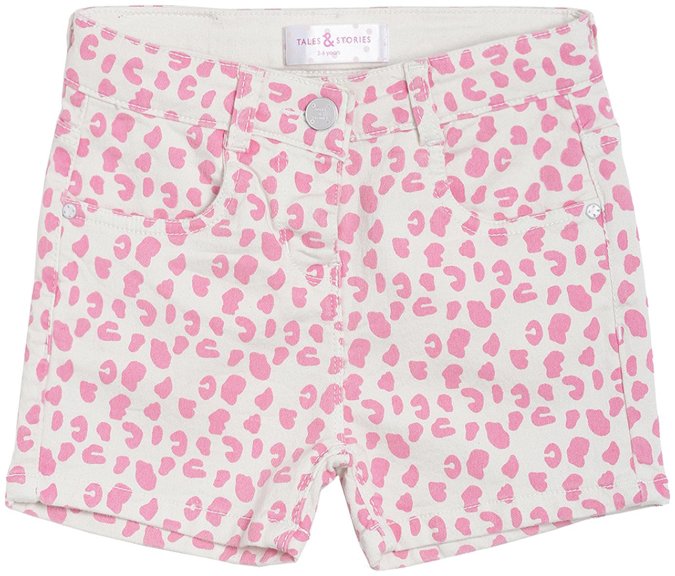

Tales Stories Baby girl Cotton Printed Shorts - Pink