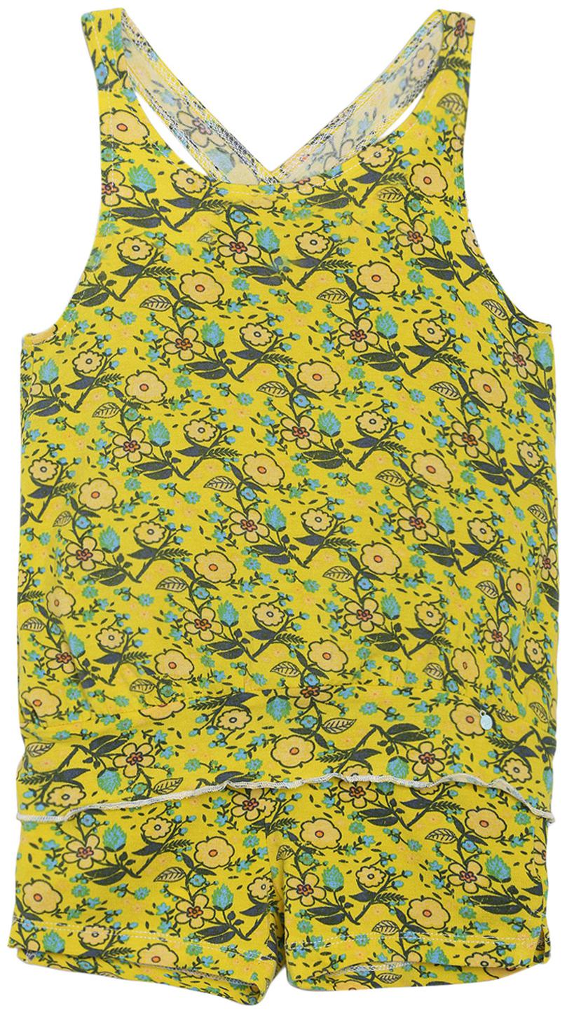 

Tales Stories Girl Cotton Top Bottom Set - Yellow