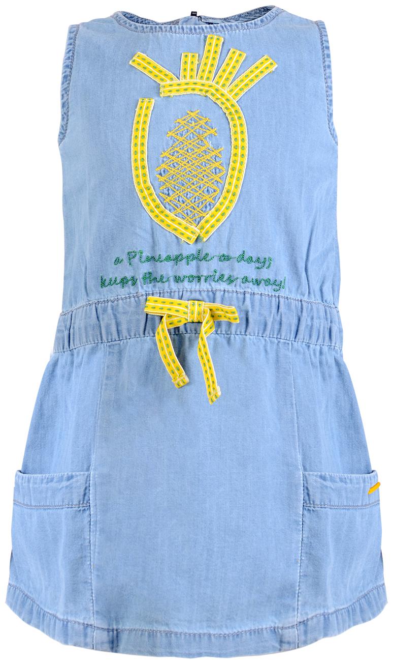 

Tales Stories Baby girl Cotton Printed Princess frock - Blue