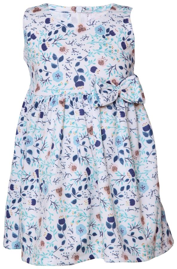 

Tales Stories Girls Printed Blue Dress