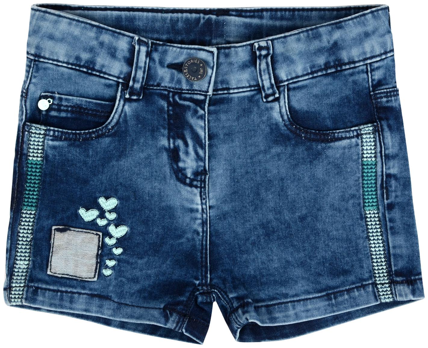 

Tales Stories Girl Cotton blend Solid Hot pants - Blue