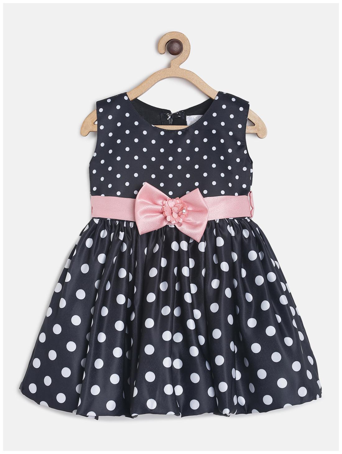 

Tales Stories Black Polyester Sleeveless Midi Princess Frock ( Pack of 1 )