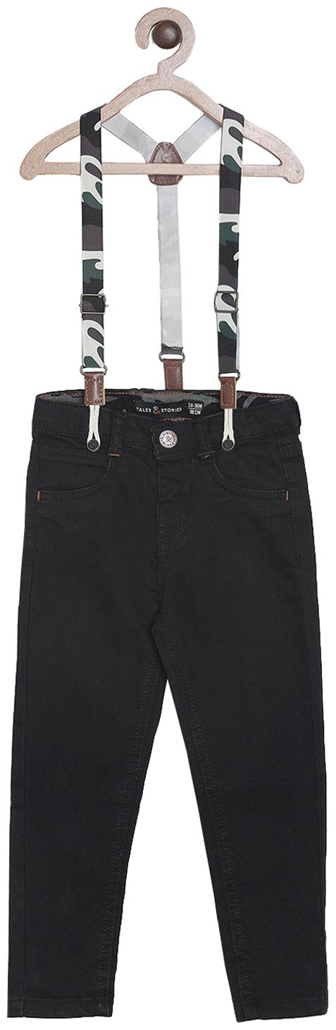 

Tales Stories Baby boy Cotton Solid Jeans - Black
