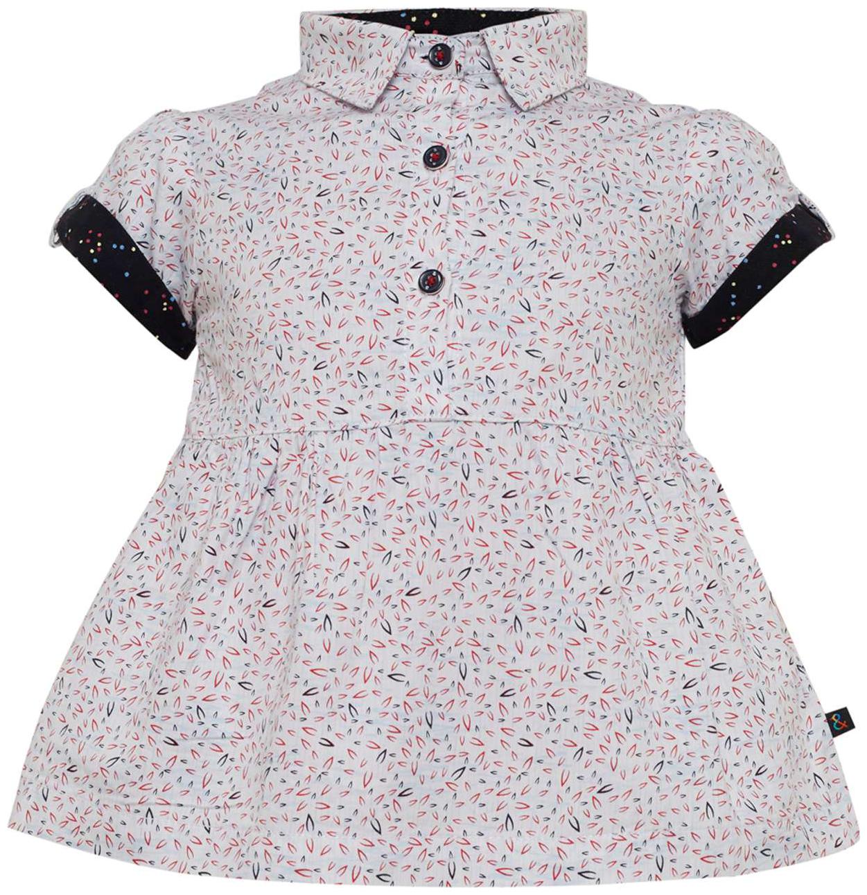 

Tales Stories Baby girl Cotton Solid Princess frock - White