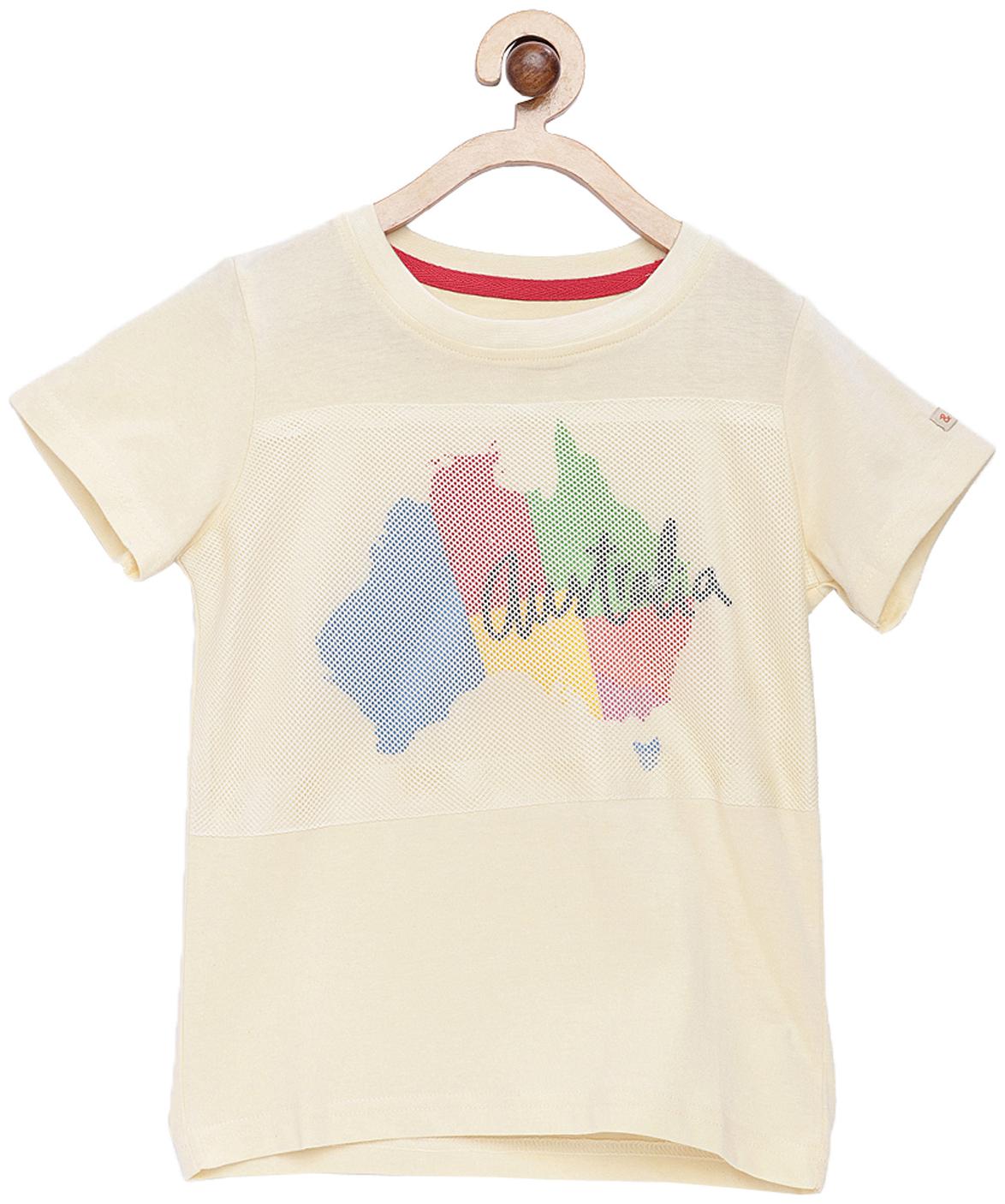 

Tales Stories Boy Cotton Printed T-shirt - White