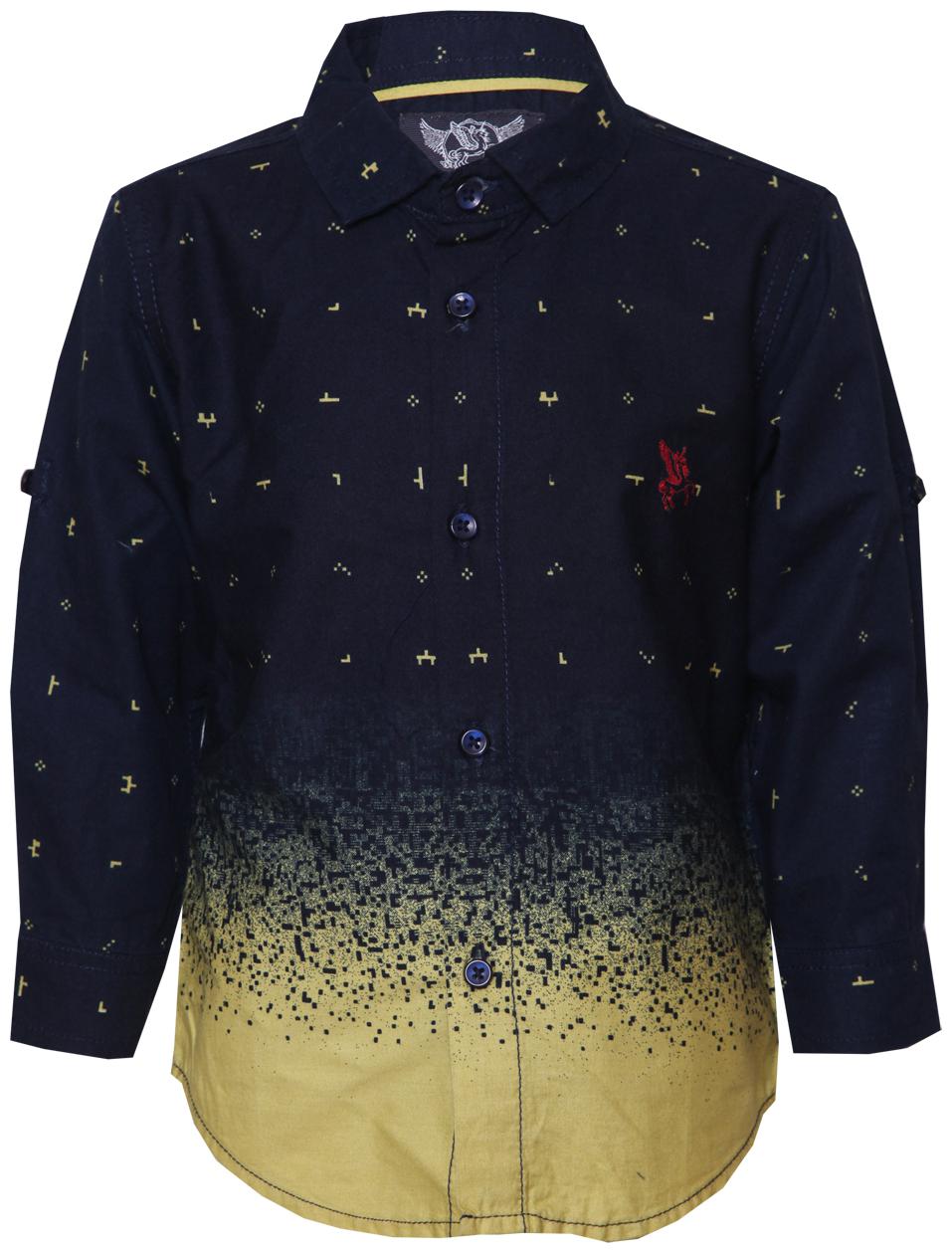 

Tales Stories Boy Cotton Printed Shirt Yellow Blue