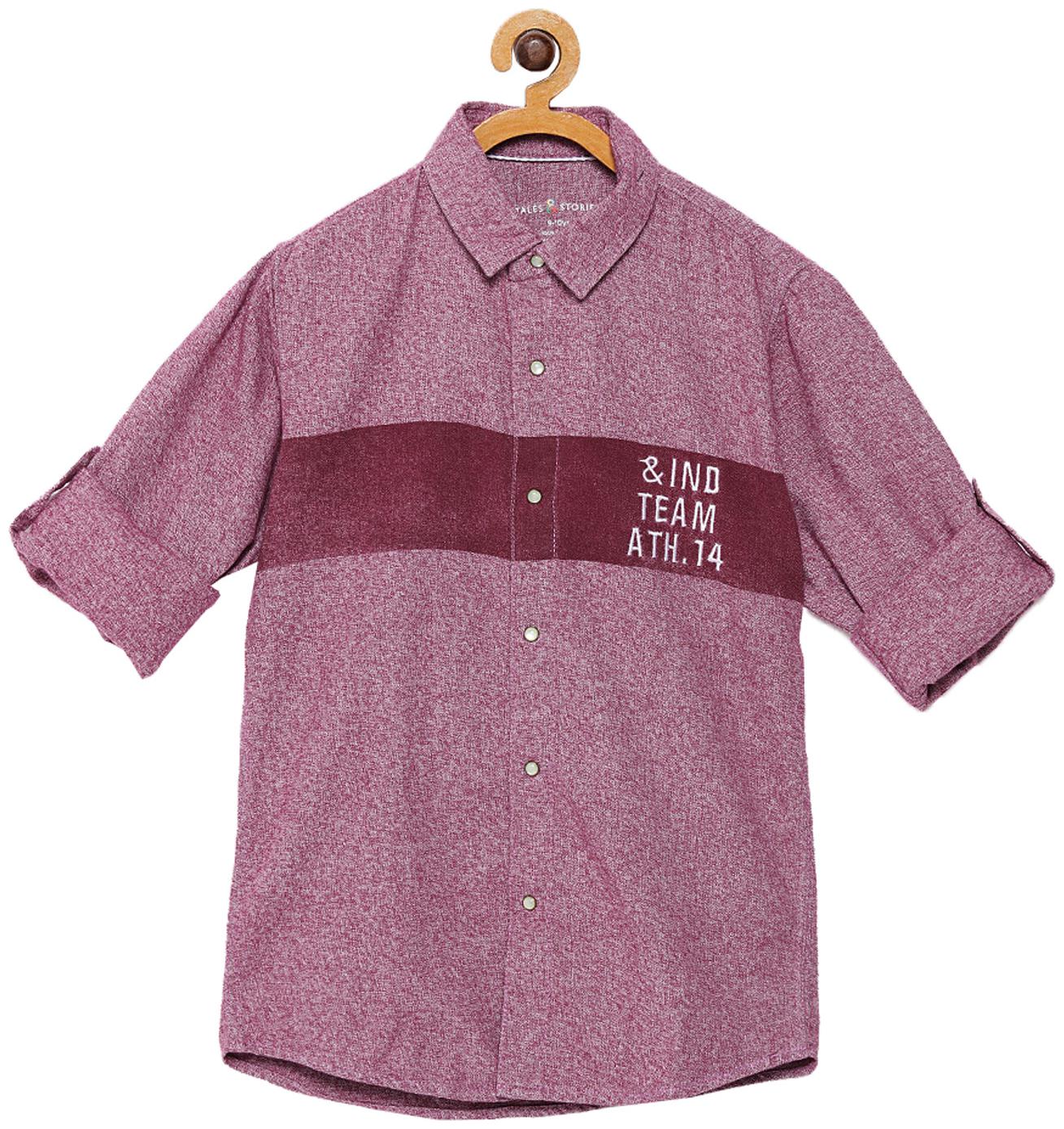 

Tales Stories Boy Cotton Printed Shirt Red