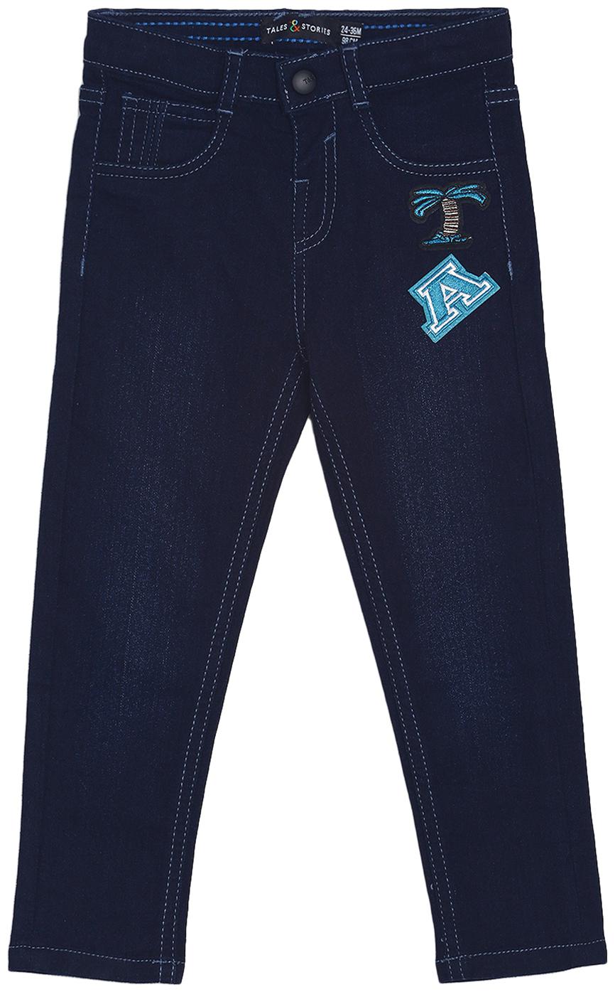 

Tales Stories Baby boy Cotton Solid Jeans - Blue