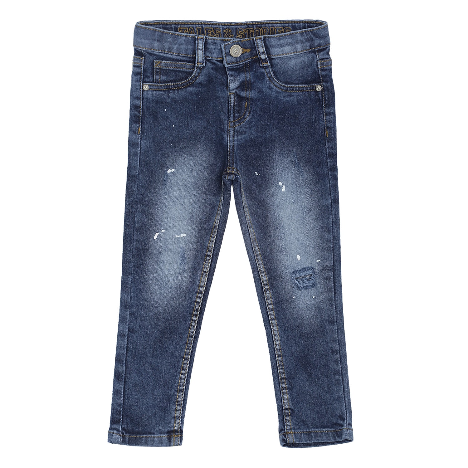 

Tales Stories Baby boy Cotton Solid Jeans - Blue