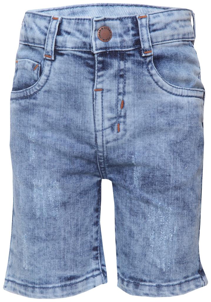 

Tales Stories Baby boy Denim Solid Shorts - Blue