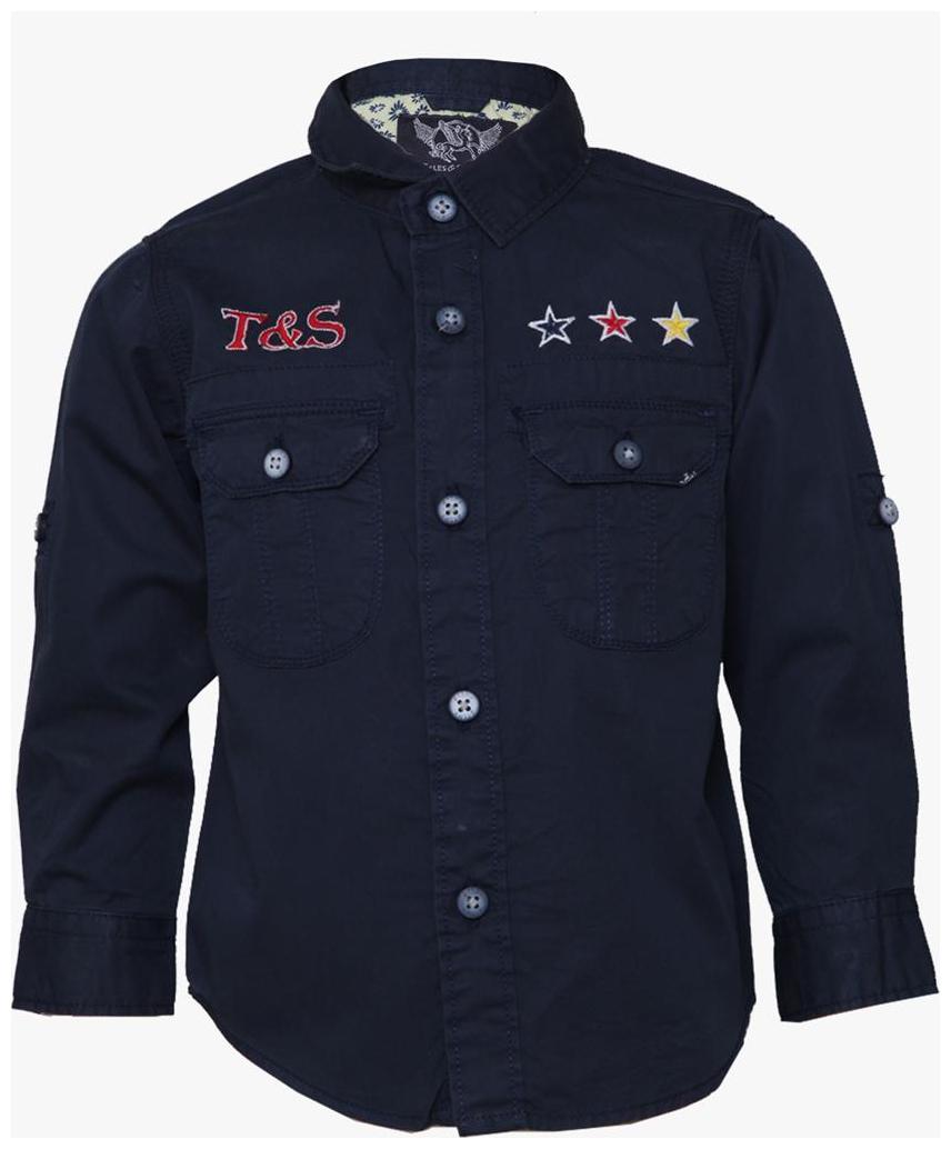 

Tales Stories Navy Blue Boys Shirt