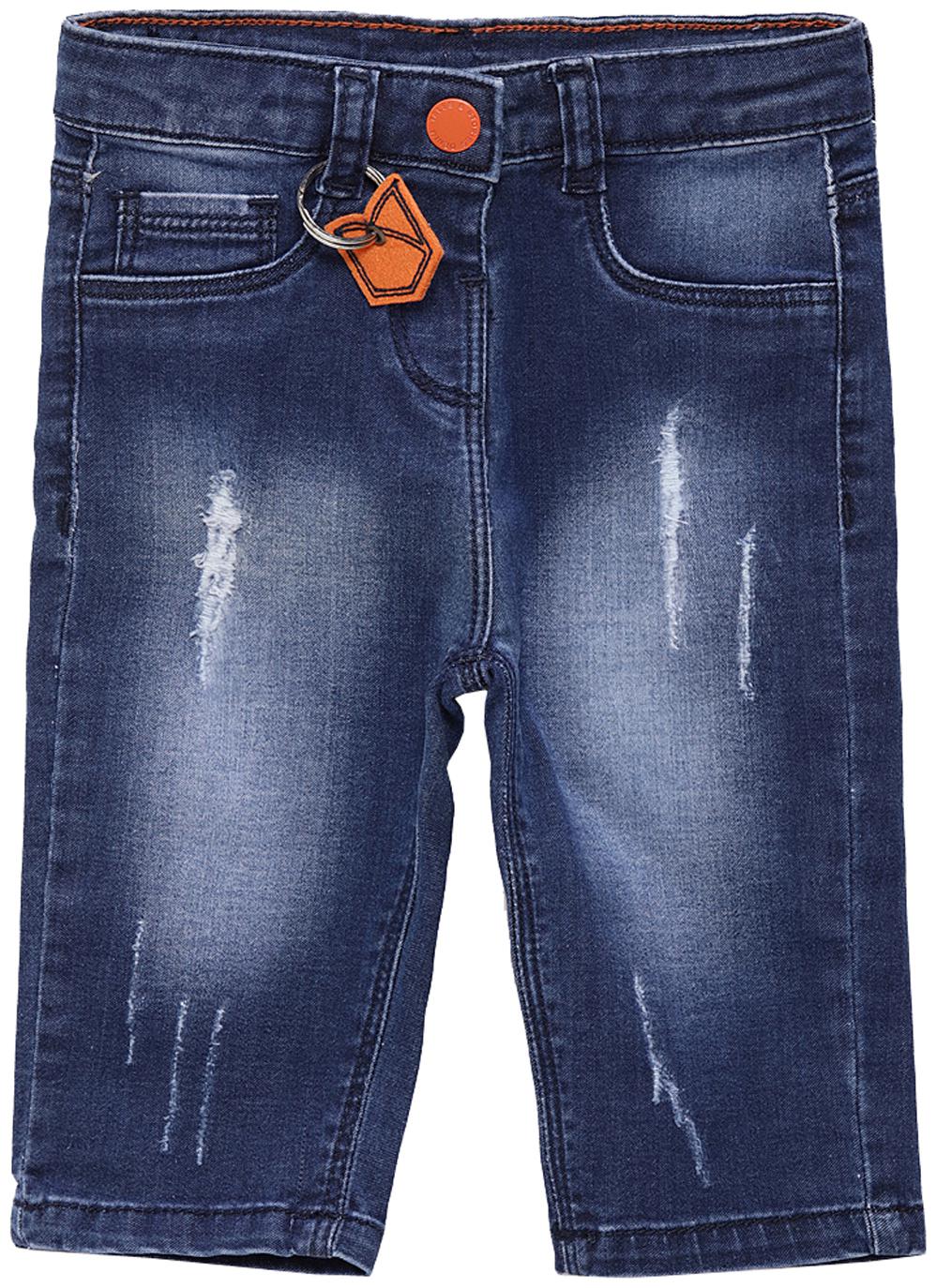 

Tales Stories Baby girl Denim Solid Capri - Blue