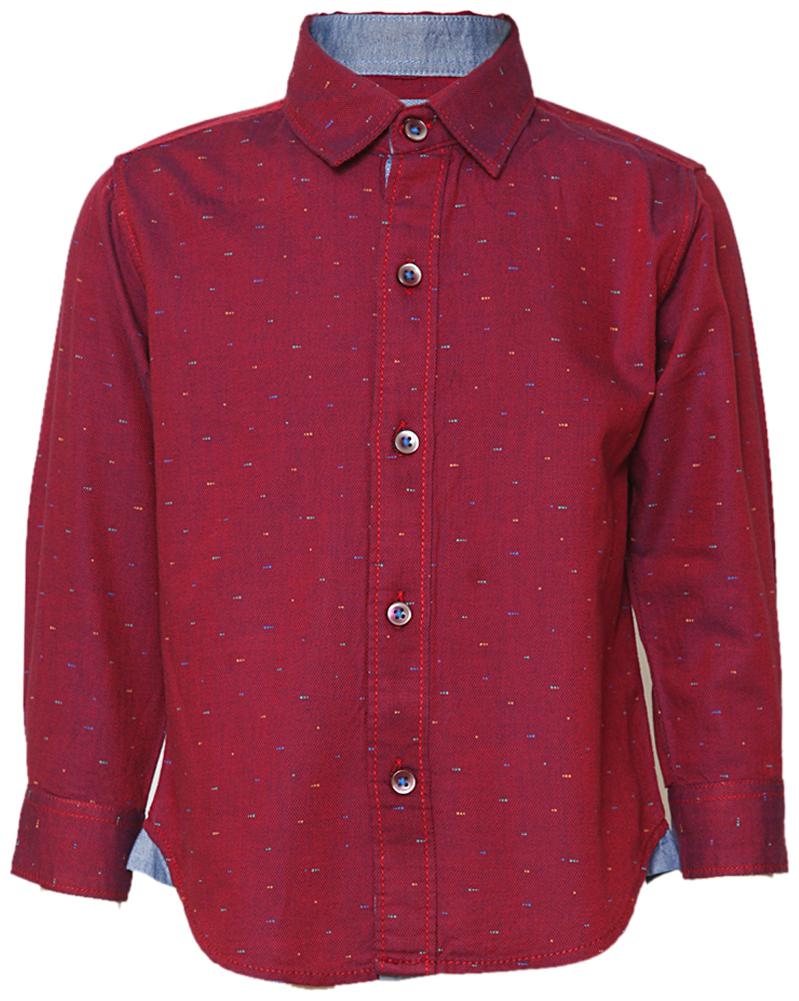 

Tales Stories Boy Cotton Solid Shirt Red