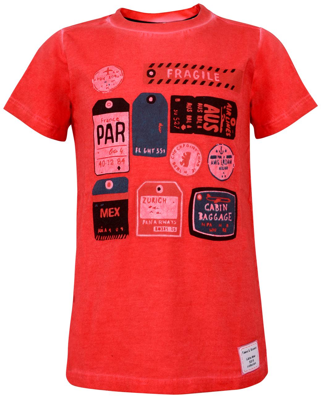 

Tales Stories Cotton Printed T shirt for Baby Boy - Red