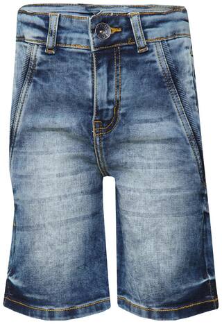 Tales & Stories Light Blue Denim Distressed Shorts