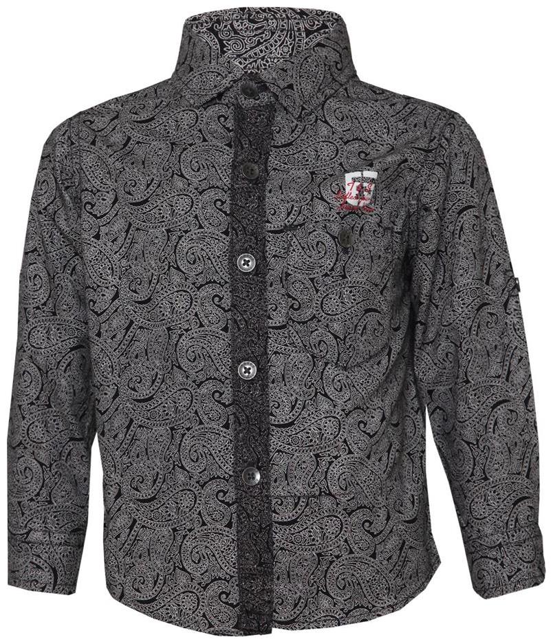 

Tales Stories Cotton Solid Shirt for Baby Boy - Grey