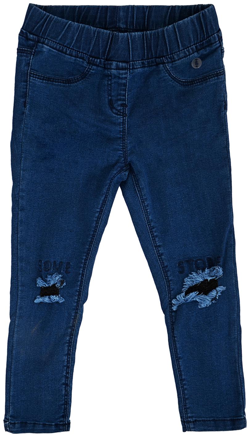 

Tales Stories Baby girl Denim Solid Leggings - Blue