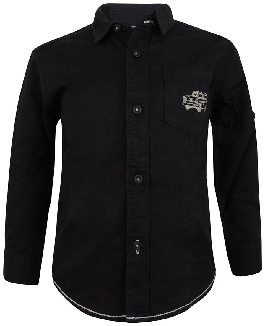 

Tales Stories Boy Cotton Solid Shirt Black