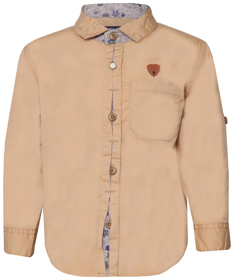 

Tales Stories Cotton Solid Shirt for Baby Boy - Beige