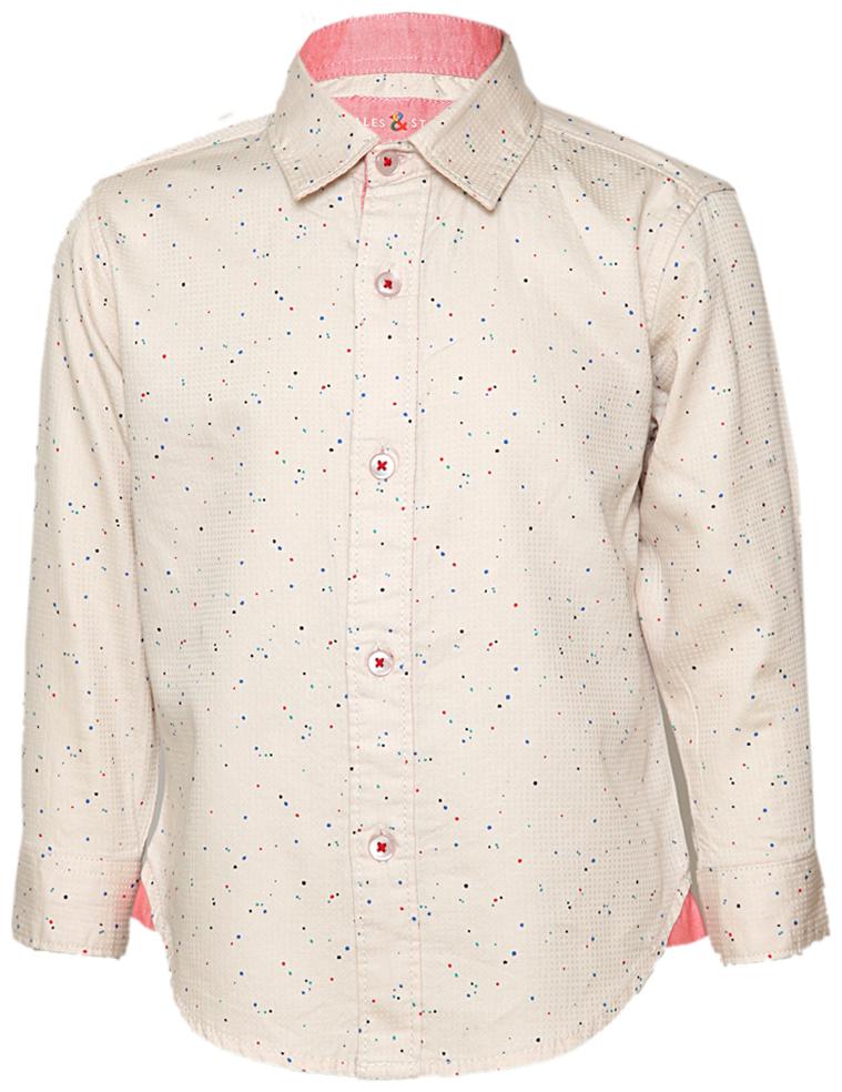 

Tales Stories Cotton Solid Shirt for Baby Boy - Cream