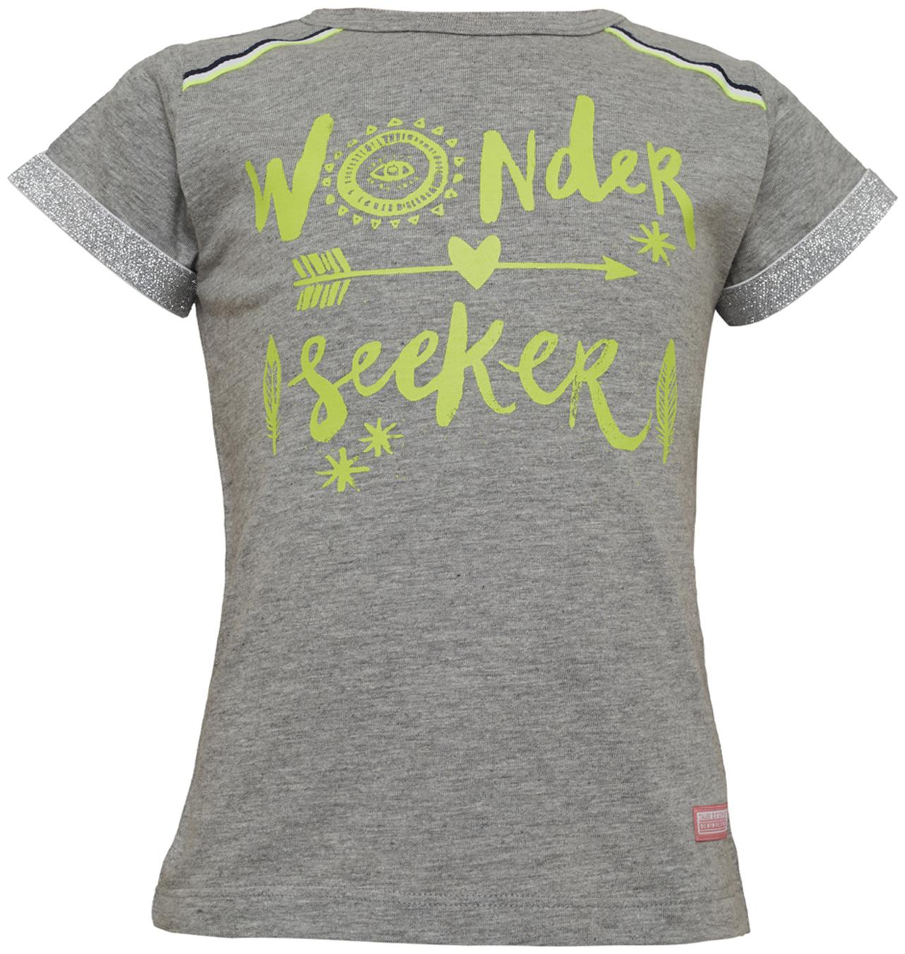 

Tales Stories Girl Cotton Printed T shirt - Grey