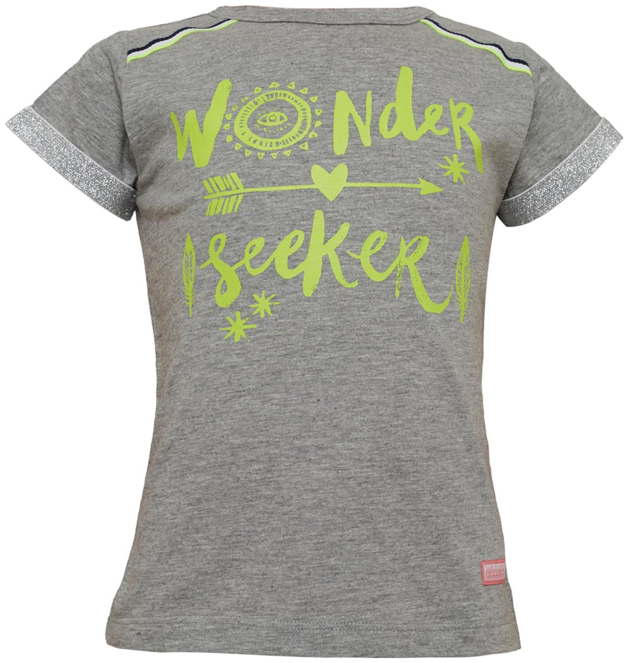 

Tales Stories Girl Cotton Printed T shirt - Grey