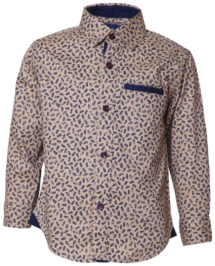 

Tales Stories Boy Cotton Solid Shirt Beige