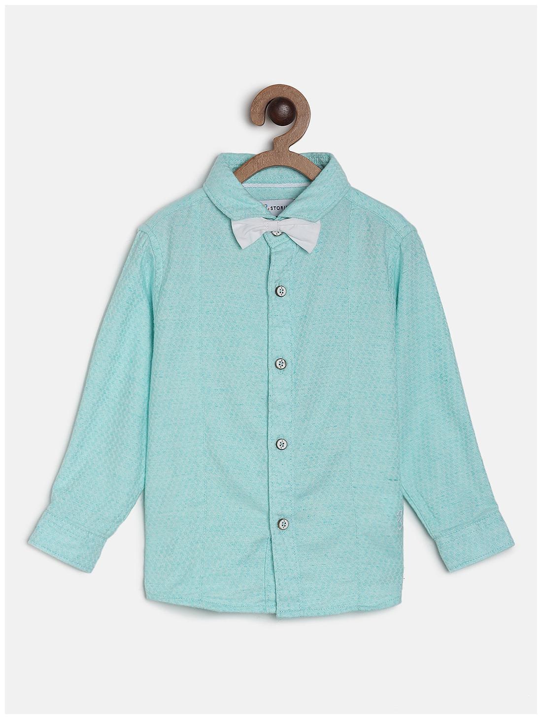 

Tales Stories Boy Cotton Printed Shirt Green