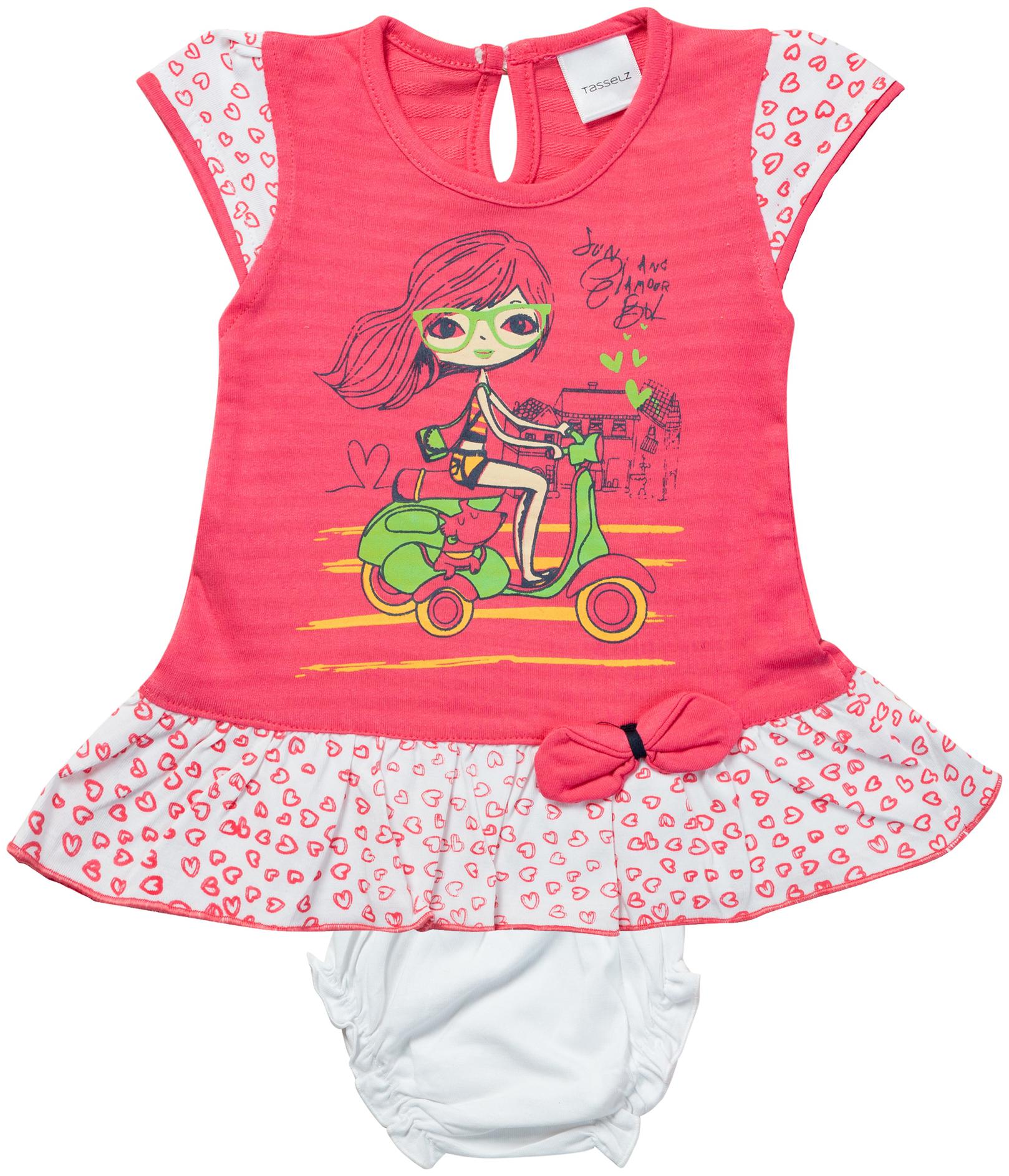 

Tasselz Baby girl Top bottom set - Pink