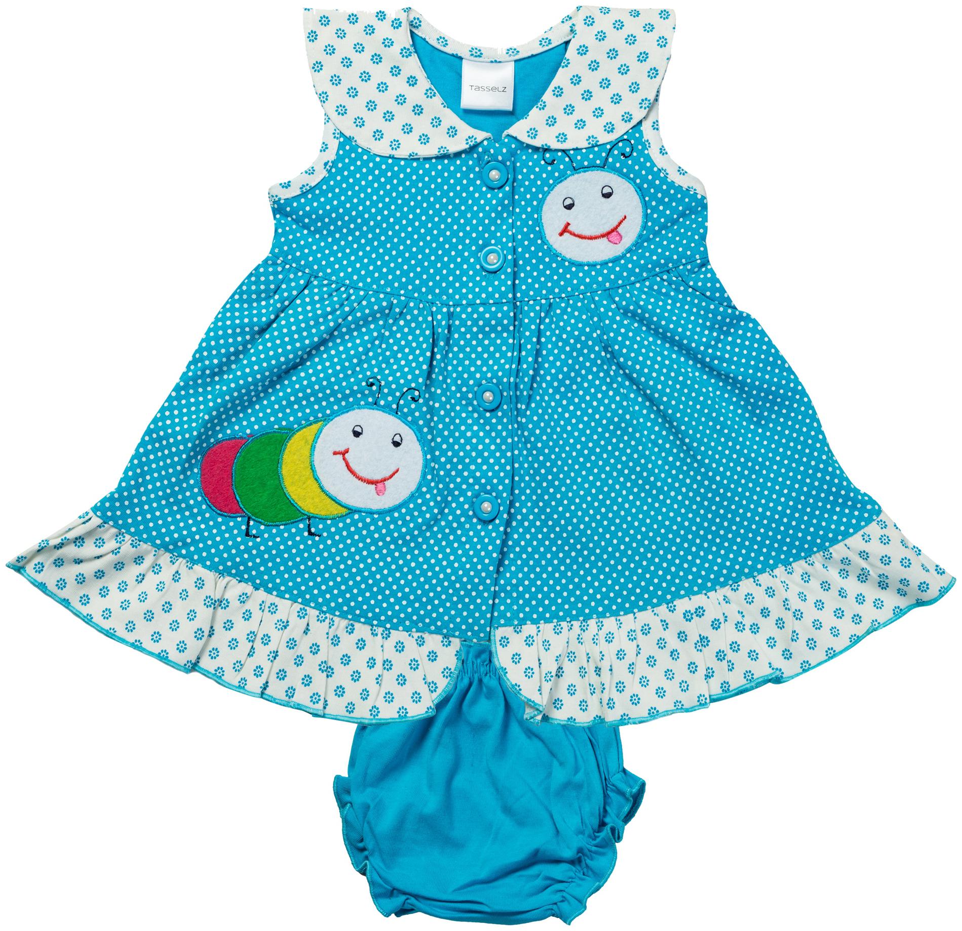 

Tasselz Baby girl Top bottom set - Blue