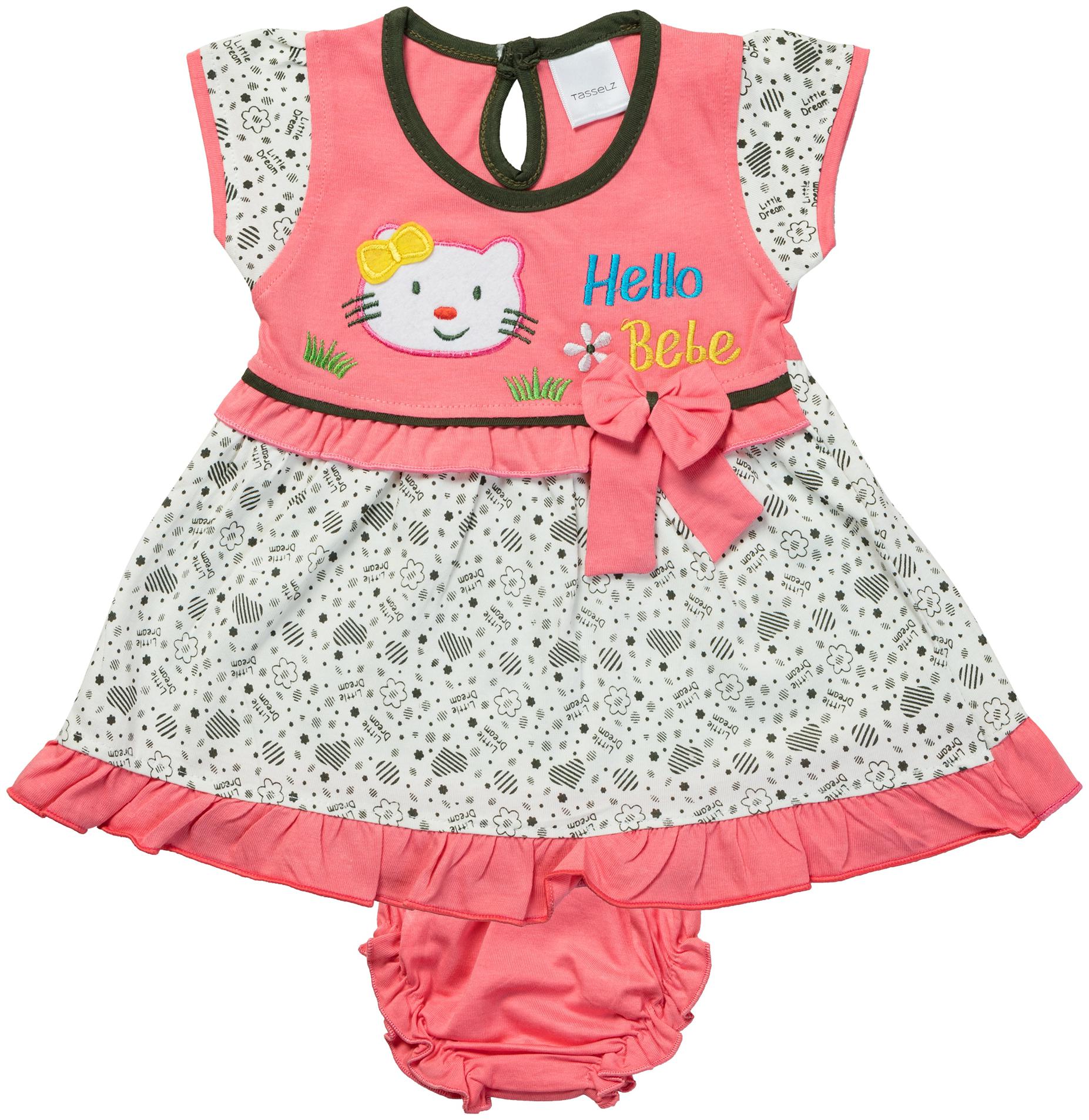

Tasselz Baby girl Top bottom set - Orange
