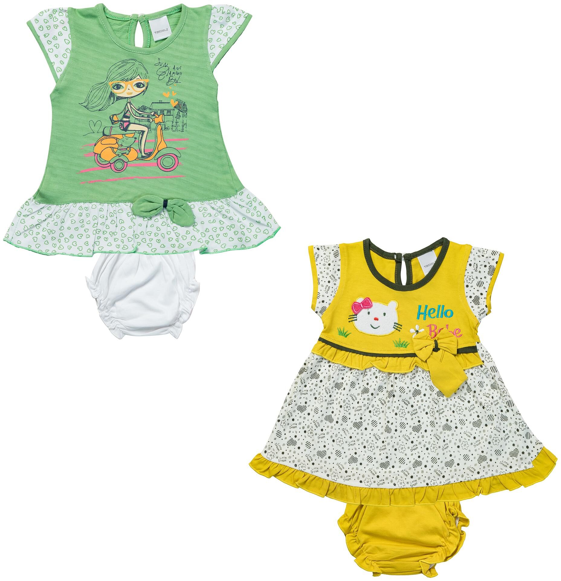 

Tasselz Baby girl Top bottom set - Multi