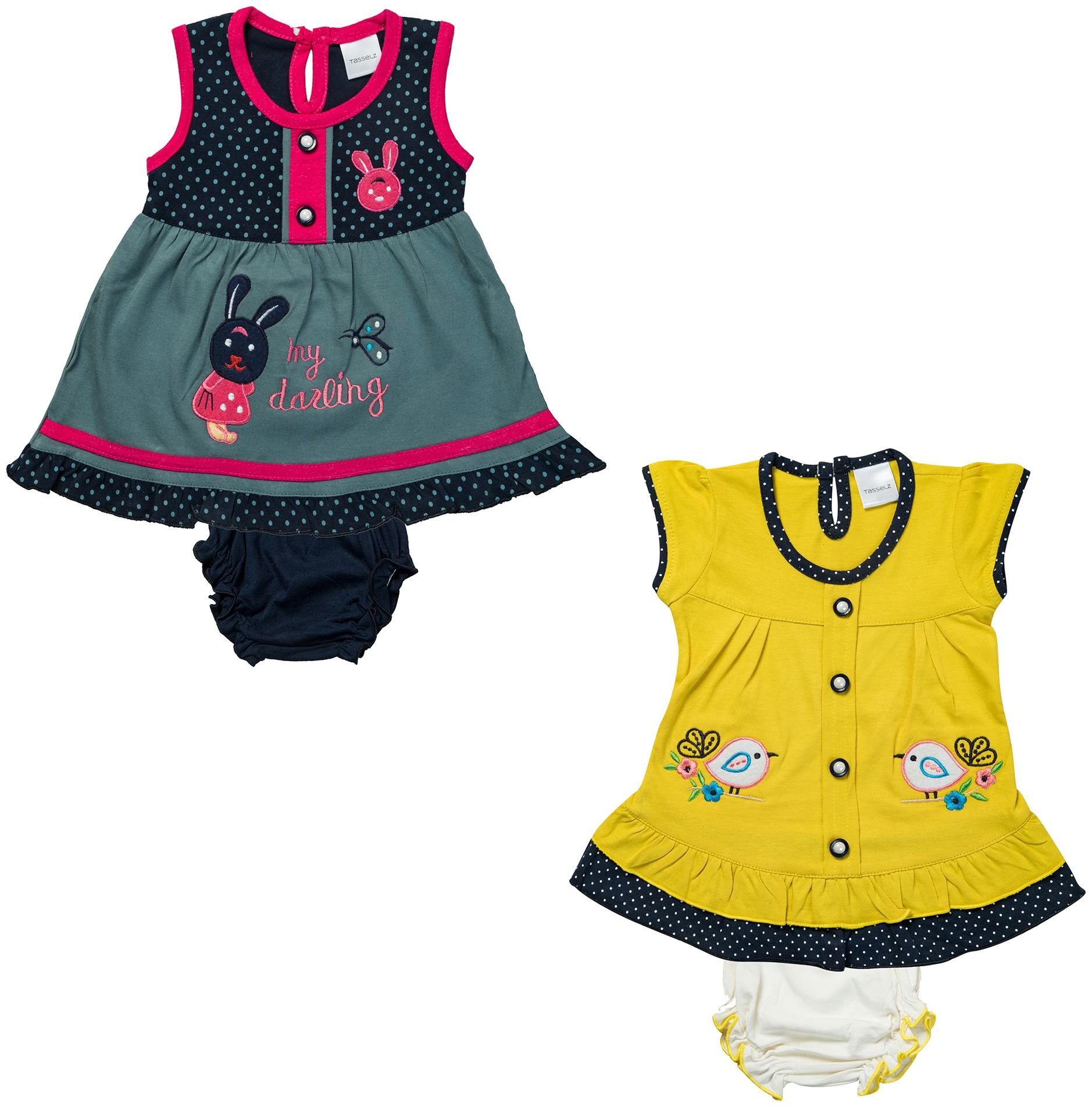 

Tasselz Baby girl Top bottom set - Multi