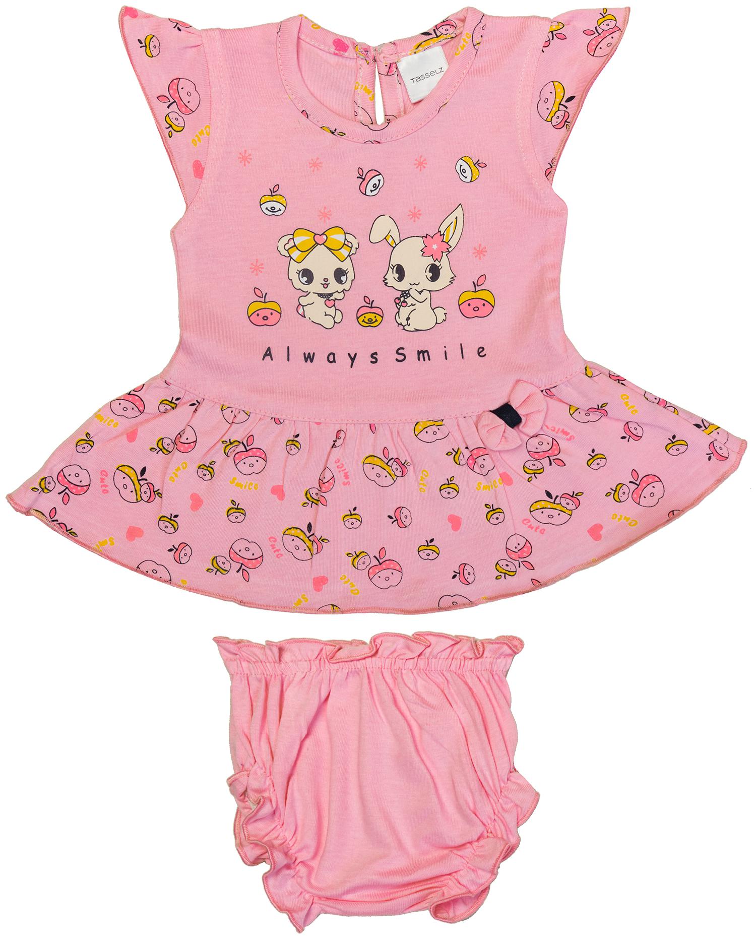 

Tasselz Baby girl Top bottom set - Pink