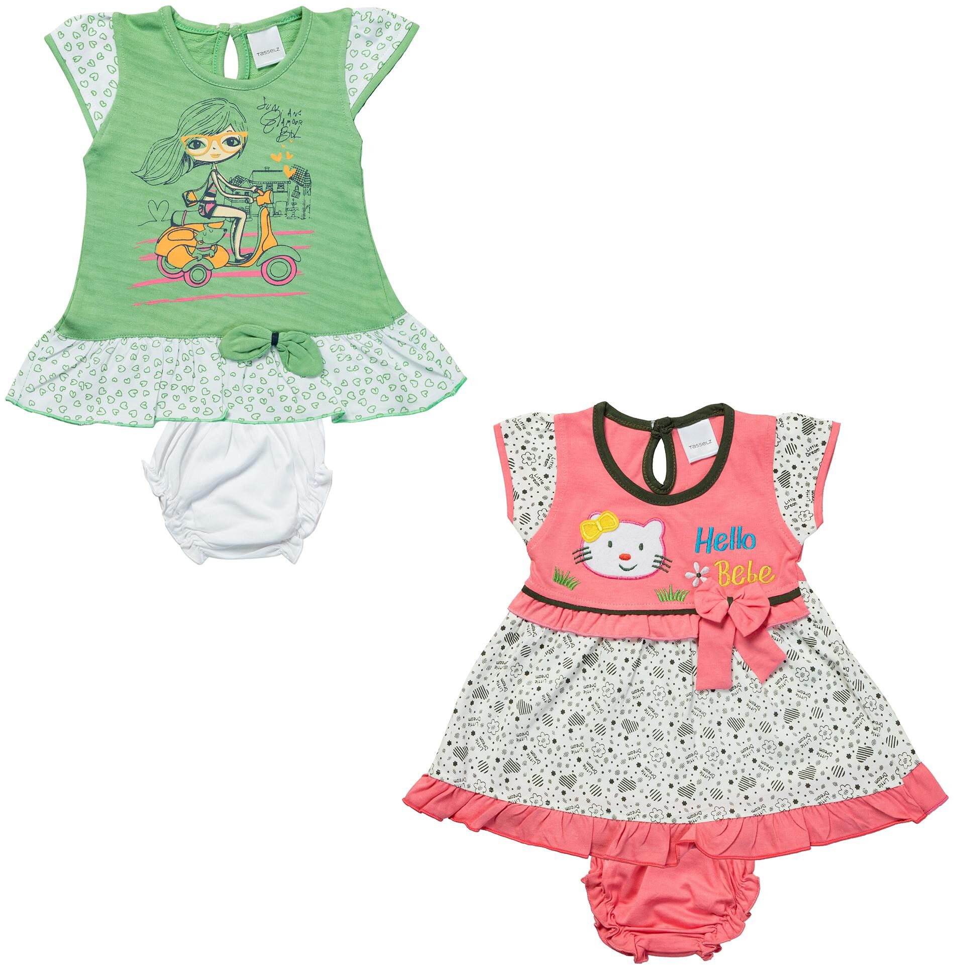 

Tasselz Baby girl Top bottom set - Multi