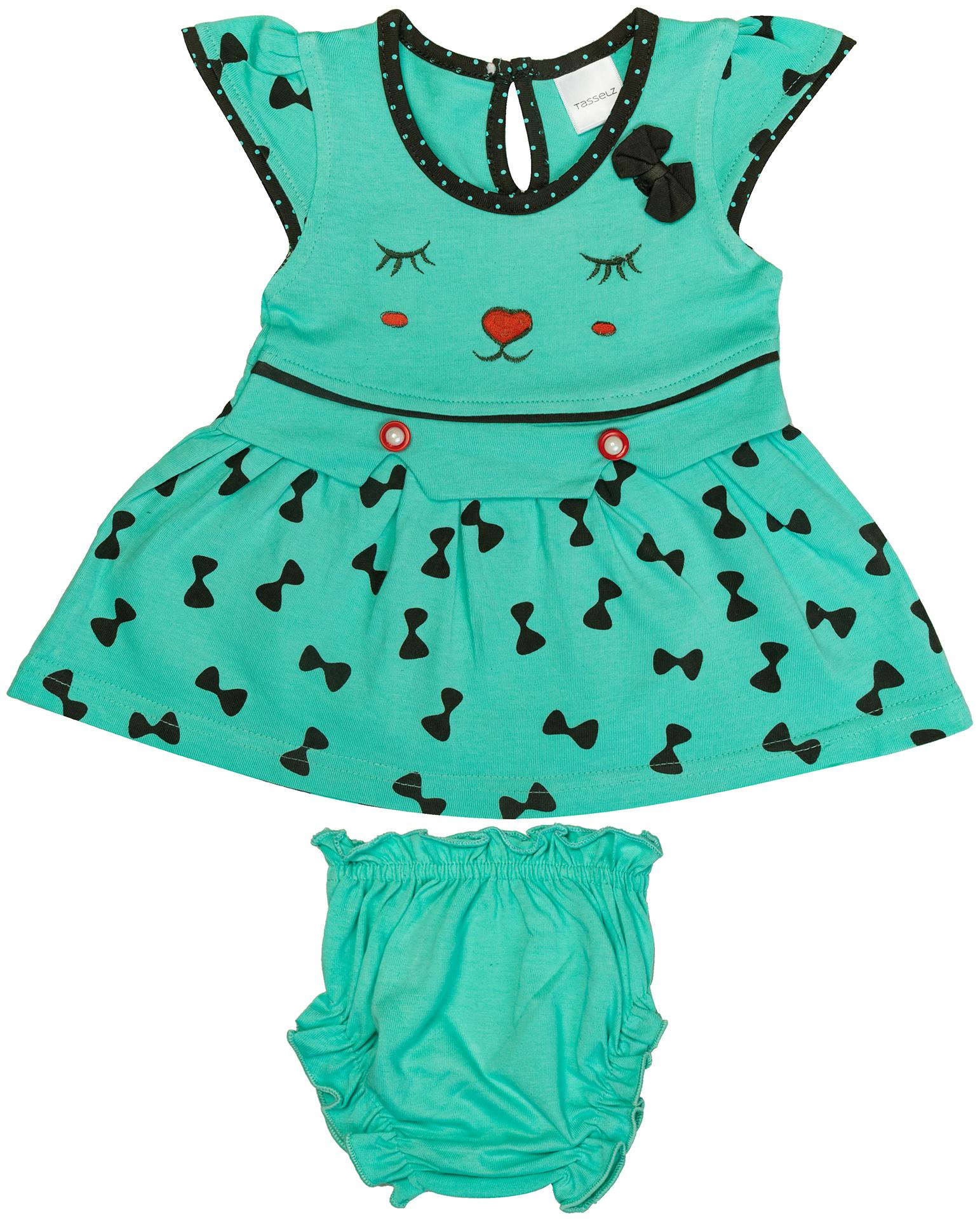 

Tasselz Baby girl Top bottom set - Green