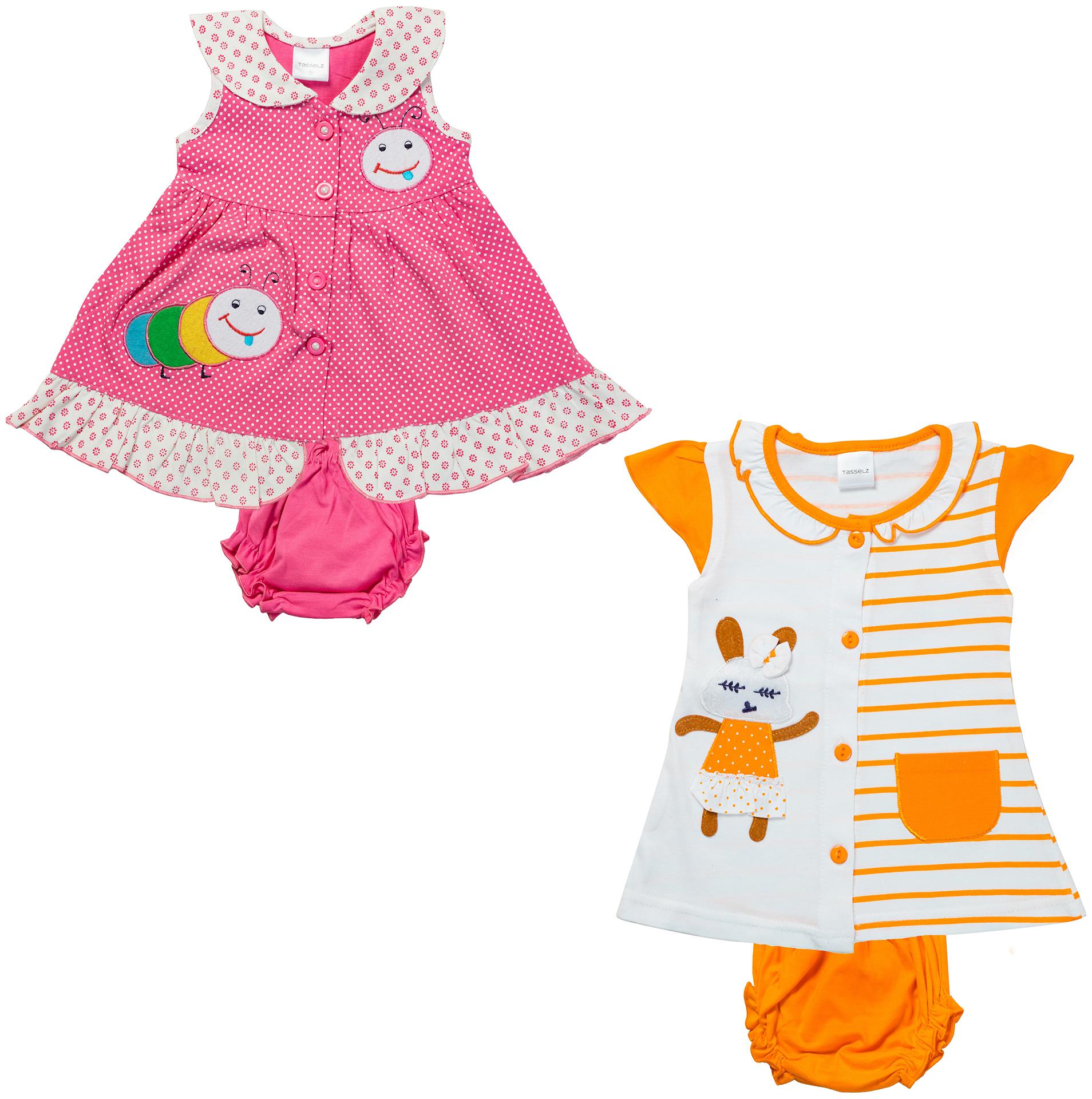 

Tasselz Baby girl Top bottom set - Multi
