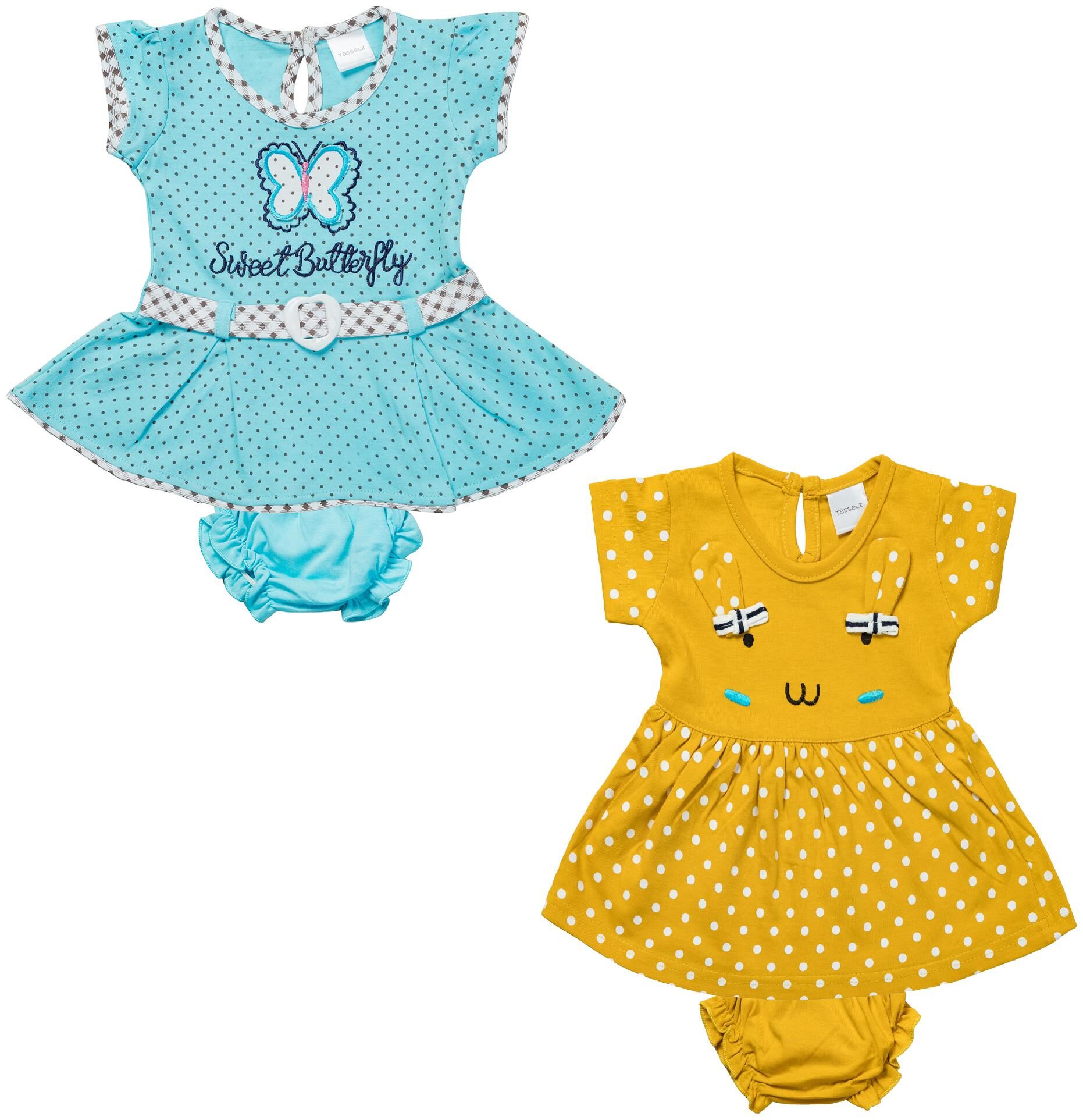 

Tasselz Baby girl Top bottom set - Multi