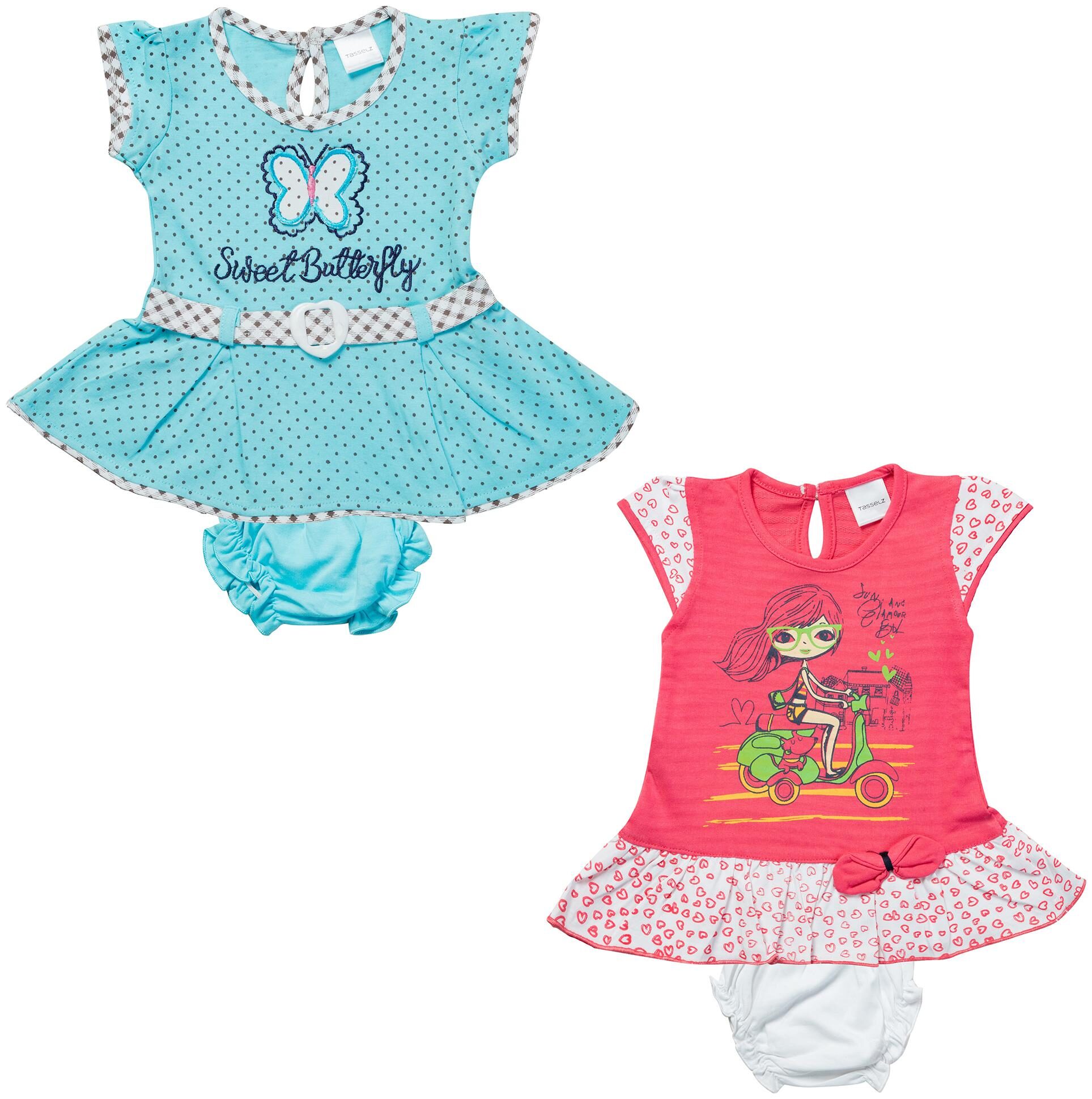 

Tasselz Baby girl Top bottom set - Multi