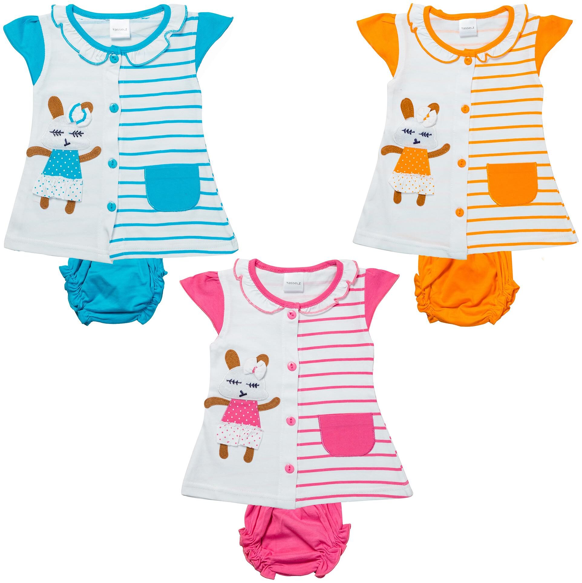 

Tasselz Baby girl Top bottom set - Multi