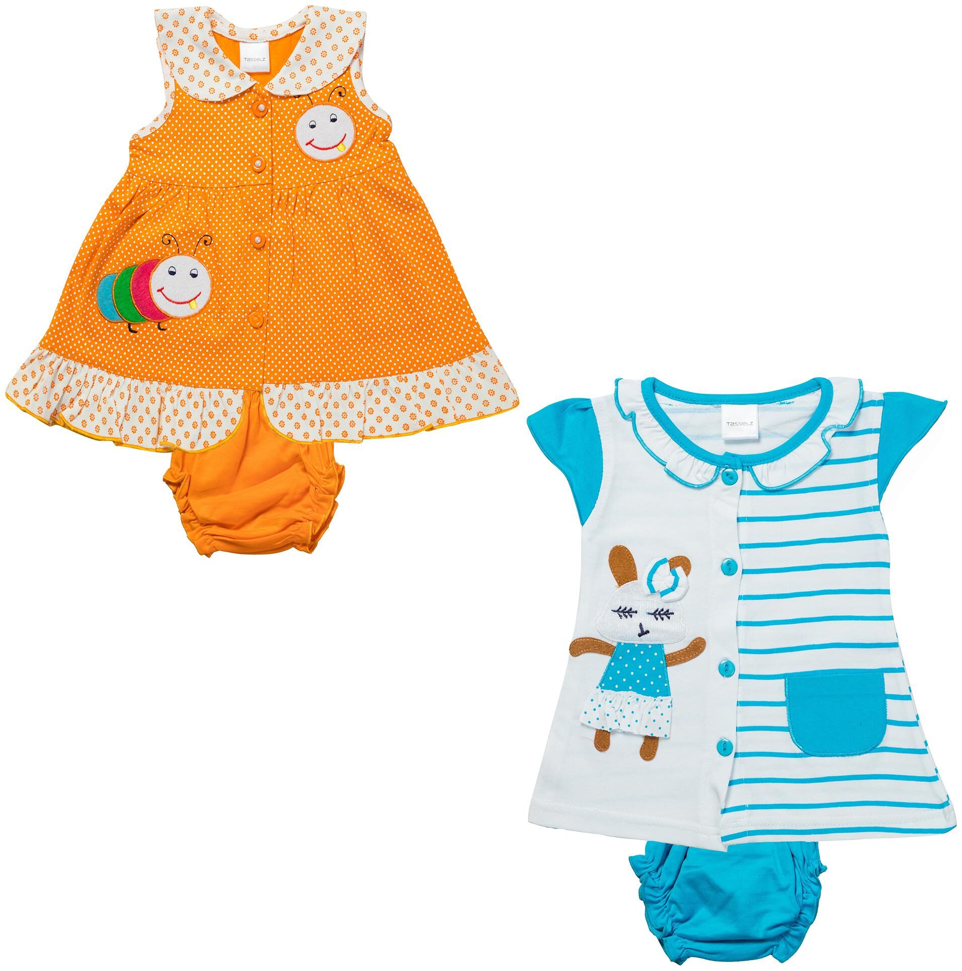 

Tasselz Baby girl Top bottom set - Multi