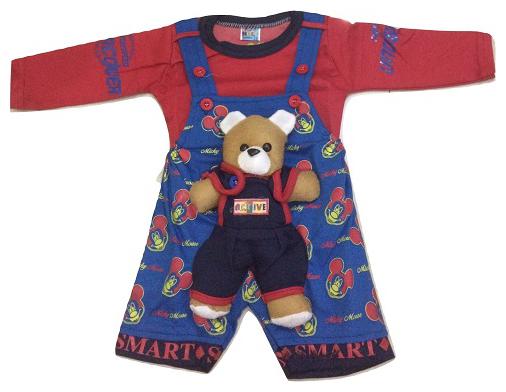 

Pratishtha Creations Baby boy Cotton blend Solid Jumpsuit - Red