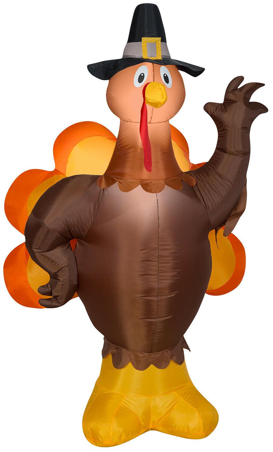 Buy Thanksgiving Inflatable Turkey Outdoor Yard Light Up Airblown
