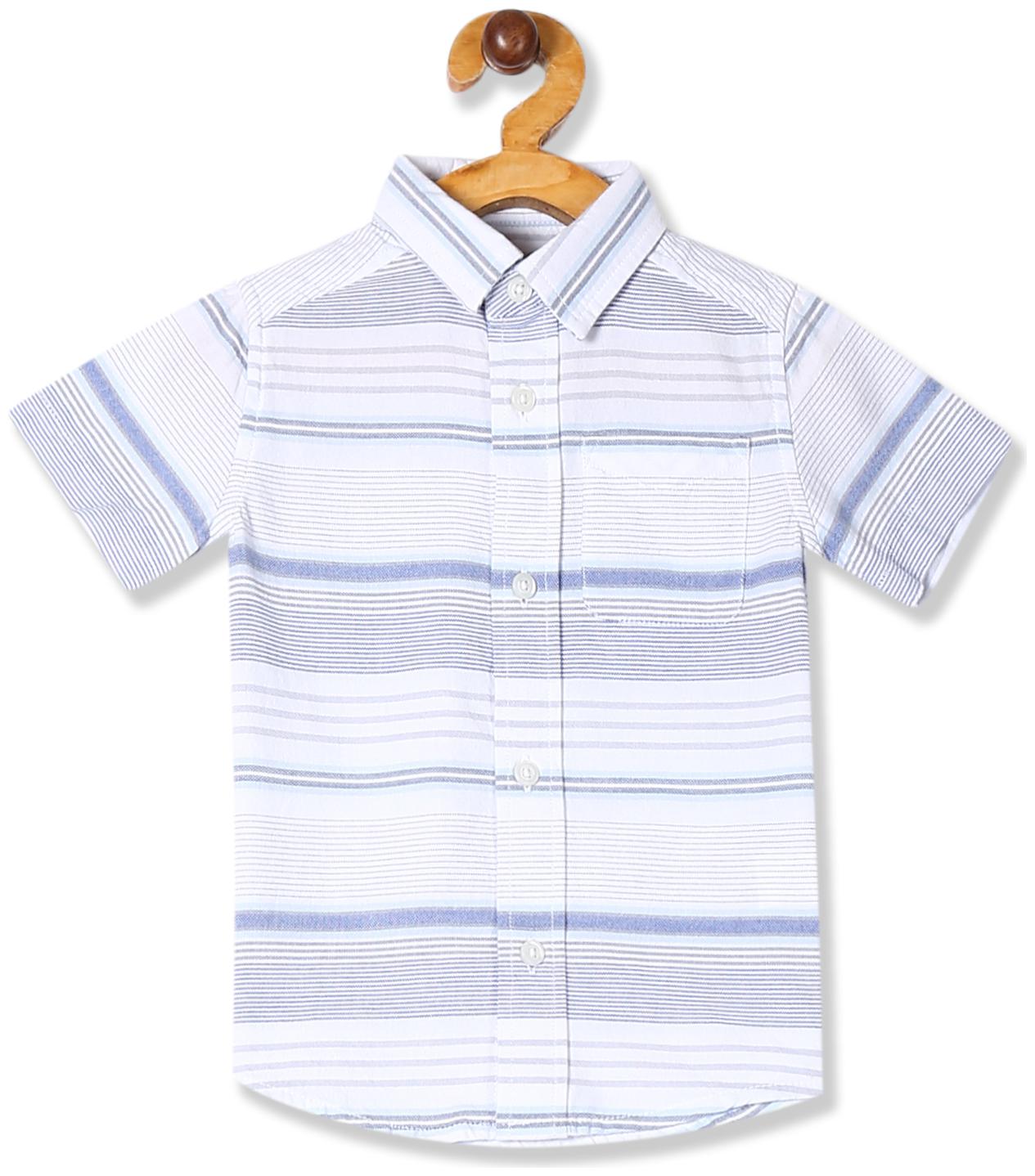 

THE CHILDREN S PLACE Boy Cotton Striped Shirt Blue