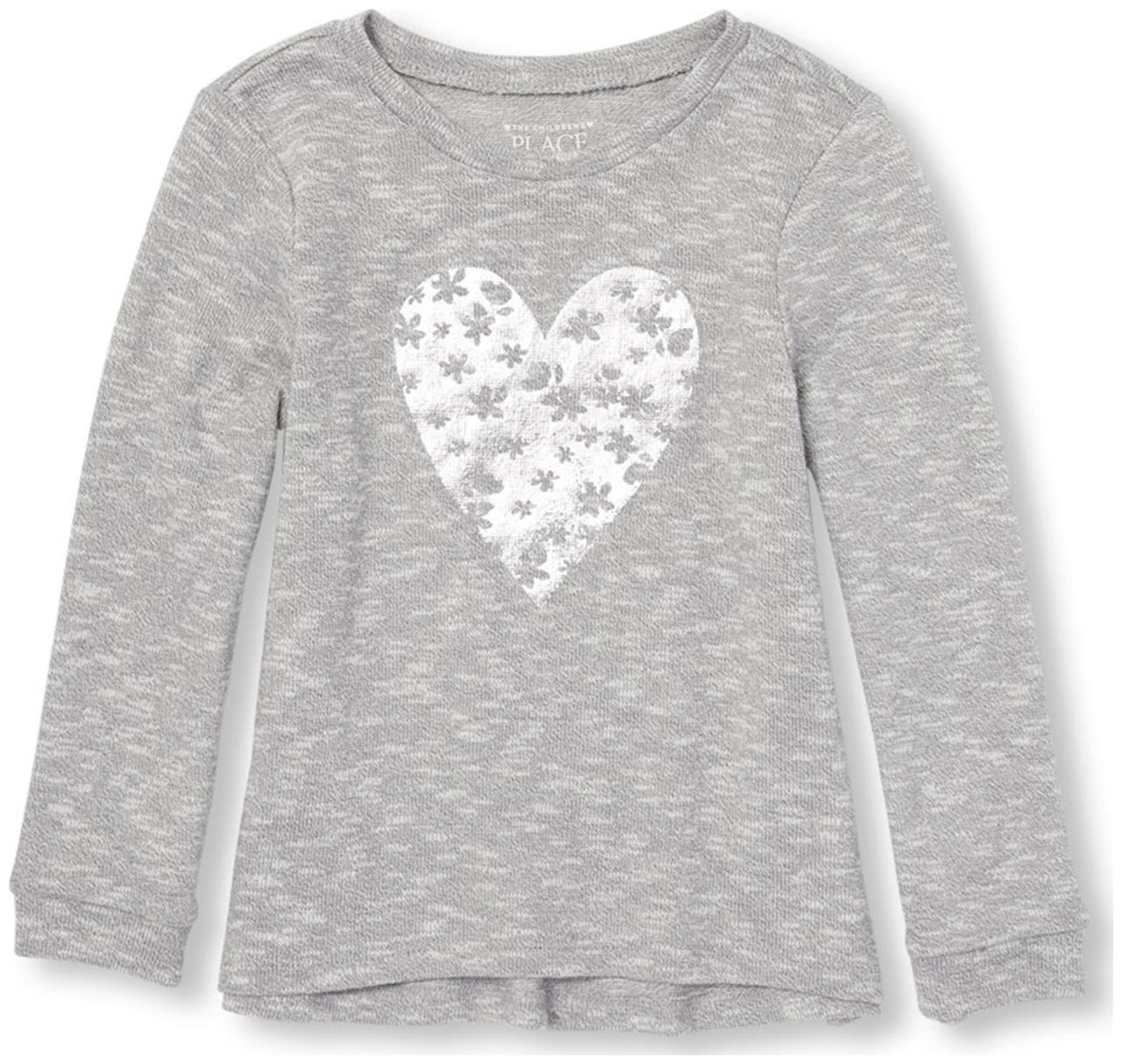 

THE CHILDREN S PLACE Girl Cotton Printed Top - Grey