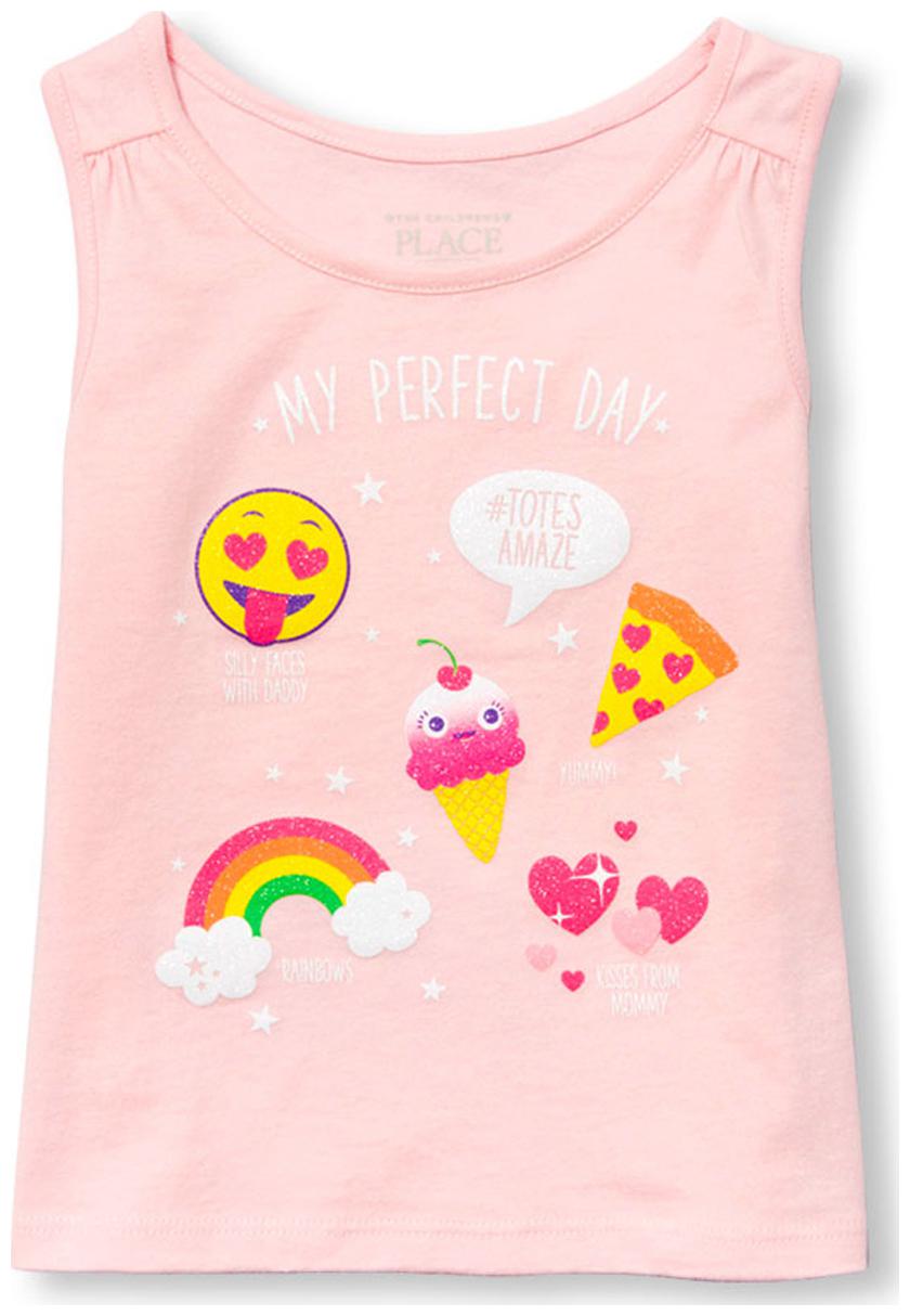 

THE CHILDREN S PLACE Cotton Printed Top for Baby Girl - Pink