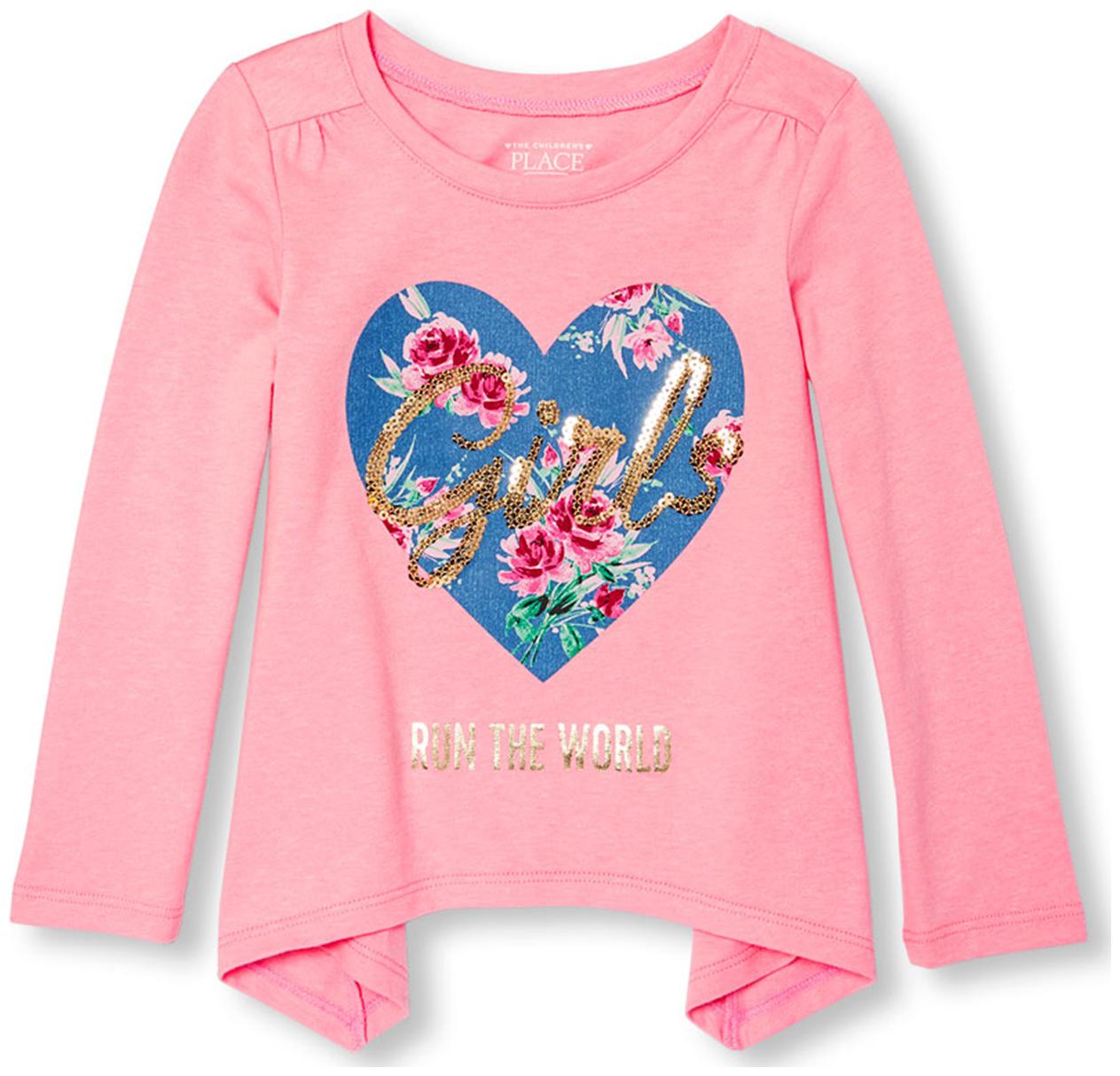 

THE CHILDREN S PLACE Girl Cotton Embellished Top - Pink