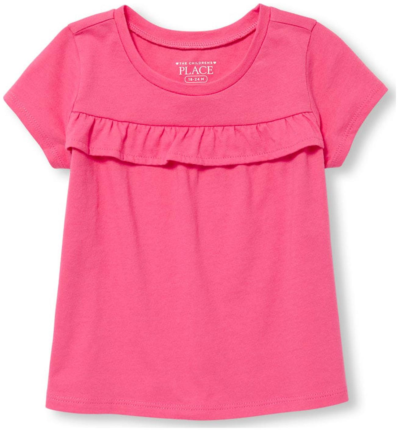 

THE CHILDREN S PLACE Girl Cotton Solid Top - Pink