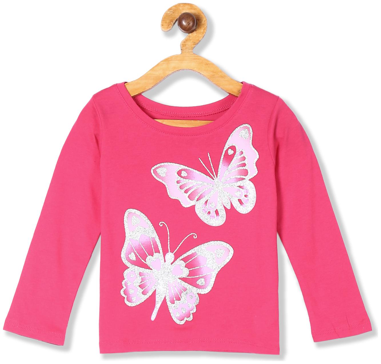 

THE CHILDREN S PLACE Girl Cotton Printed T shirt - Pink
