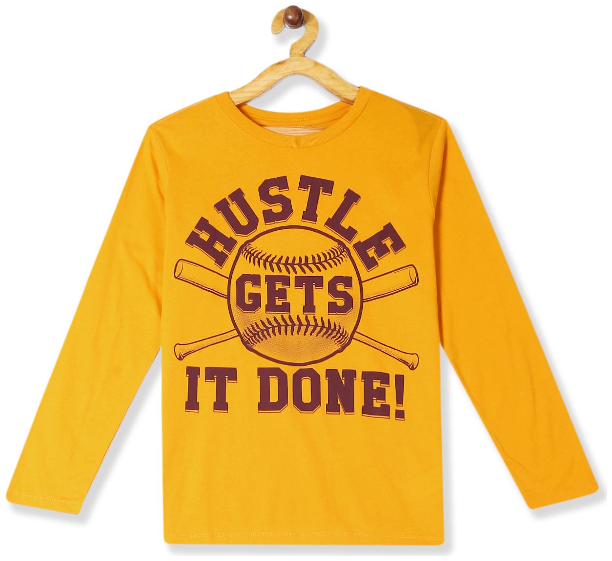 

THE CHILDREN S PLACE Boy Cotton Printed T-shirt - Yellow